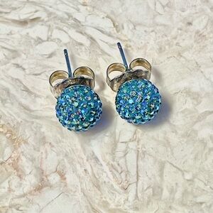 Hillberg&Berk Crystal Stud Earrings (3 pair)